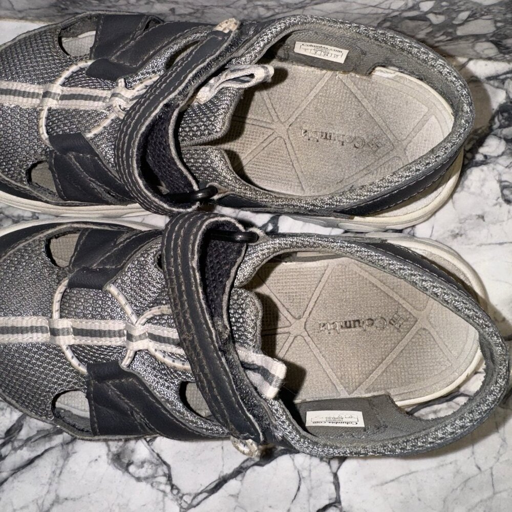 Columbia 3Y Youth Techsun Wave Closed Toe Sandals Gray - Picture 2 of 6